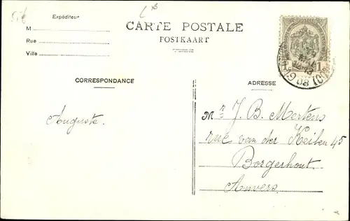 Ak Beverloo Beverlo Beringen Flandern Limburg, Vue sur le village