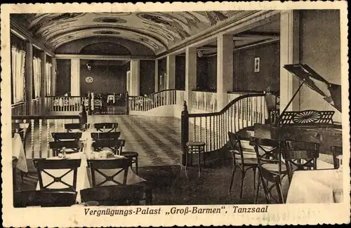 Ak Barmen Wuppertal, Vergnügungspalast Groß Barmen, Tanzsaal