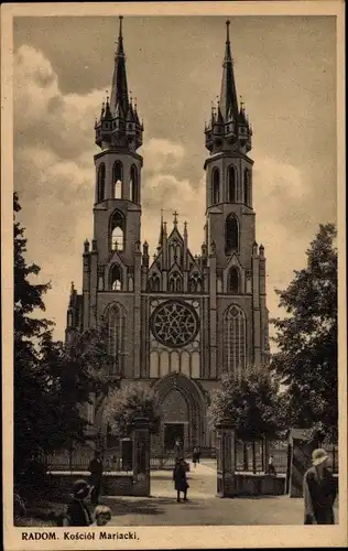 Ak Radom Polen, Kosciol Mariacki, Marienkirche