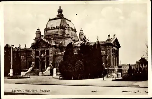 Ak Zagreb Kroatien, Umjetnički Paviljon, Kunstpavillon