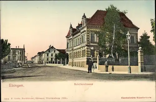 Ak Ebingen Albstadt in Württemberg, Schillerstraße