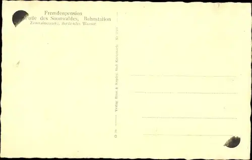 Ak Tiefenbach im Hunsrück, Gasthof Wolf, Kriegerdenkmal, Totalansicht