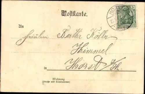 Ak Hahnenkamp Horst in Holstein, Gastwirtschaft S. Schmidt