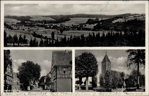 Ak Scheiderhöhe Lohmar in Nordrhein Westfalen, Aggertal, Kirche