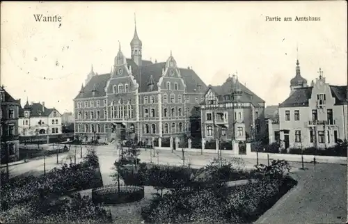 Ak Wanne Eickel Herne im Ruhrgebiet, Partie am Amtshaus