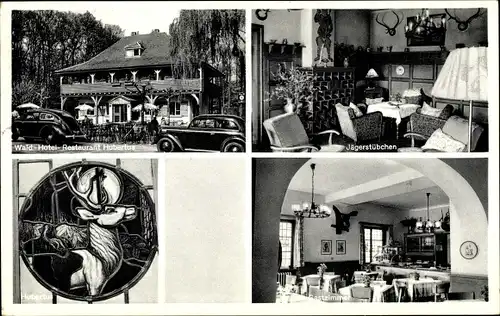 Ak Neuenhain Bad Soden am Taunus, Wald-Hotel-Restaurant Hubertus, Jägerstübchen