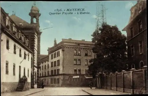 Ak Mainz in Rheinland Pfalz, Quartier Fayolle, L'Entrée