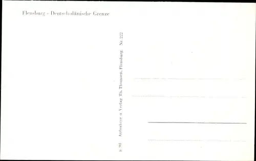 Ak Flensburg in Schleswig Holstein, Deutsch Dänische Grenze, Grenzposten