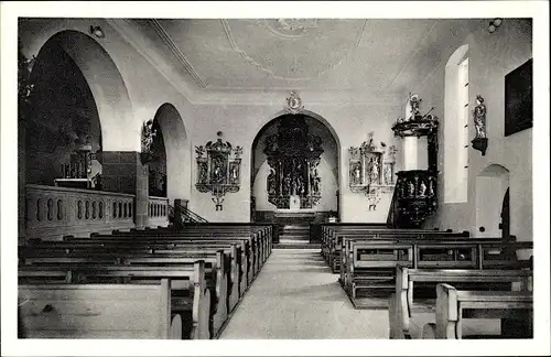 Ak Schneeberg, Wallfahrtskirche Holderstock, Schiff