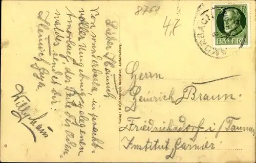 Ak Amorbach im Odenwald Unterfranken, Gesamtansicht