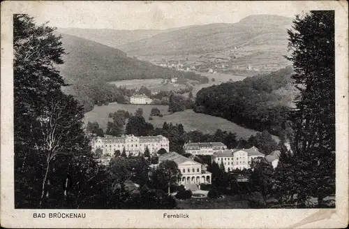 Ak Bad Brückenau im Sinntal Unterfranken, Fernblick, Kurgebäude