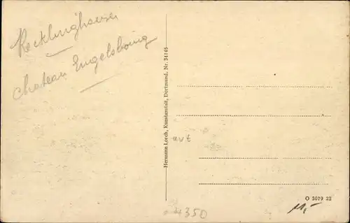 Ak Recklinghausen im Ruhrgebiet, Engelsburg