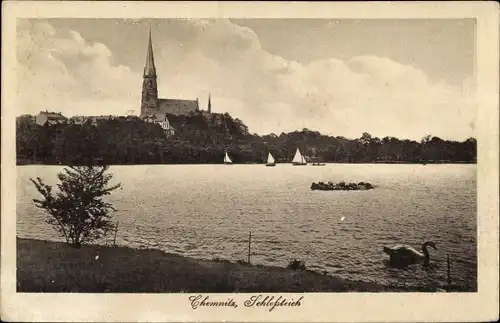 Ak Chemnitz in Sachsen, Schlossteich