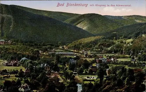 Ak Bad Blankenburg in Thüringen, Panorama