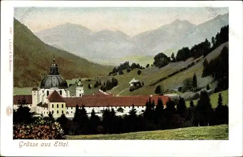 Litho Ettal Oberbayern, Panorama