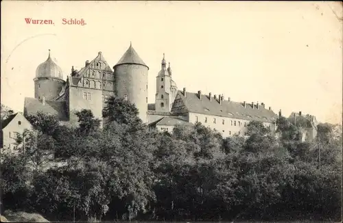 Ak Wurzen in Sachsen, Schloss