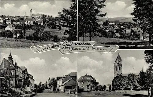 Ak Gebhardshain im Westerwald, Teilansicht, Straßenansicht