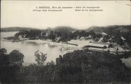 Ak Rio de Janeiro Brasilien, Hotel des Immigrants