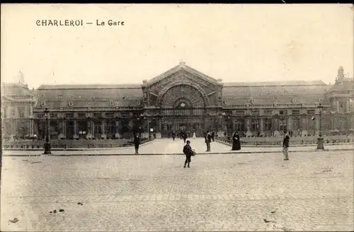 Ak Charleroi Wallonien Hennegau, La Gare