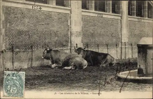 Ak Paris XIX., Les Abattoirs de la Villette, Bouverie