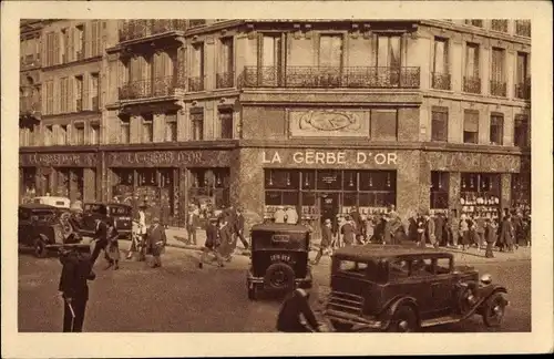 Ak Paris IV., La Gerbe d'Or, Rue de Rivoli, Autos