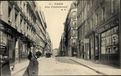 Ak Paris XVII., Rue d'Autancourt