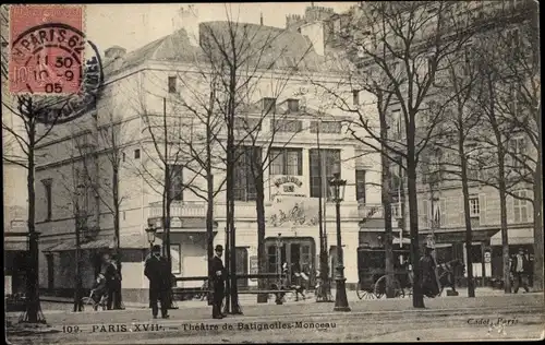 Ak Paris XVII., Theatre de Batignolles Monceau