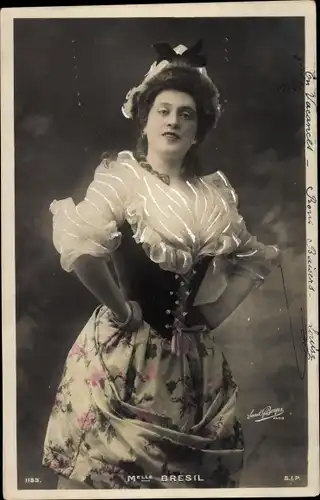 Ak Schauspielerin Marguerite Bresil, Portrait