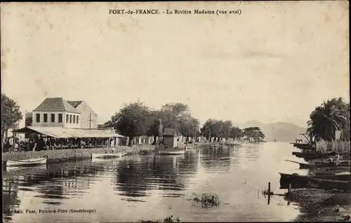 Ak Fort de France Martinique, La Riviere Madame