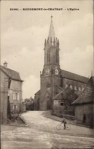 Ak Rougemont le Château Territoire de Belfort, L'Eglise