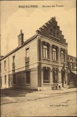 Ak Erquelinnes Wallonien Hennegau, Bureau des Postes