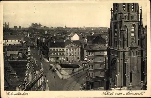 Ak Gelsenkirchen im Ruhrgebiet, Blick vom Neumarkt