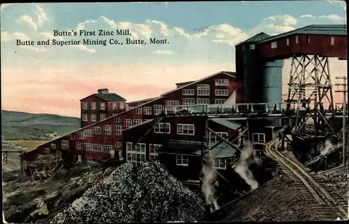 Ak Butte Montana USA, Butte and Superior Mining Co.