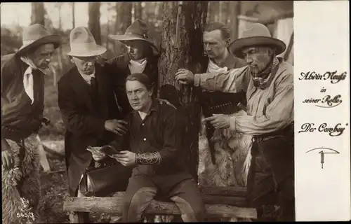 Ak Schauspieler Alvin Neuss, Portrait, Filmszene Der Cowboy