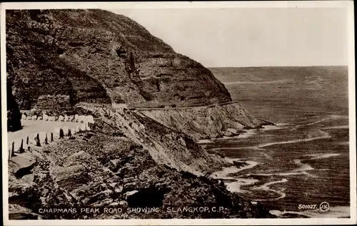 Ak Kapstadt Cape Town Südafrika, Chapmans Peak Road showing Slangkop