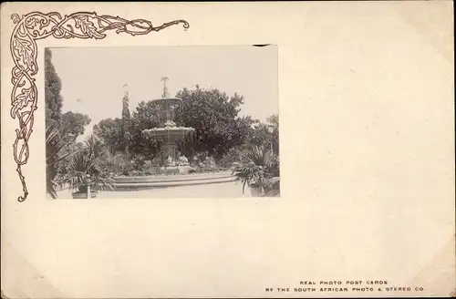 Ak Südafrika, Fontaine, Springbrunnen