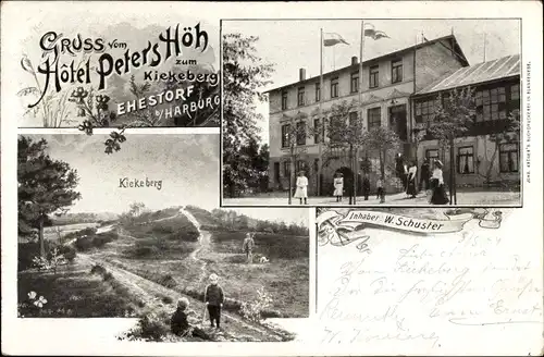 Ak Ehestorf Rosengarten Niedersachsen, Hotel Petershöh, Kiekeberg