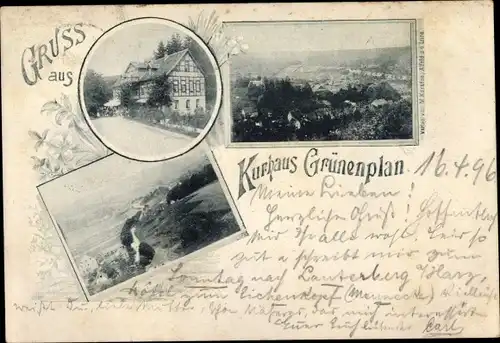Ak Grünenplan Delligsen Niedersachsen, Gasthof, Teilansichten