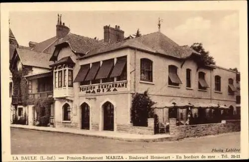Ak La Baule Loire Atlantique, Pension Restaurant Mariza, Boulevard Hennecart