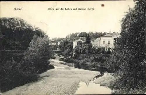 Ak Guben in der Niederlausitz, Lubis, Neisseberge