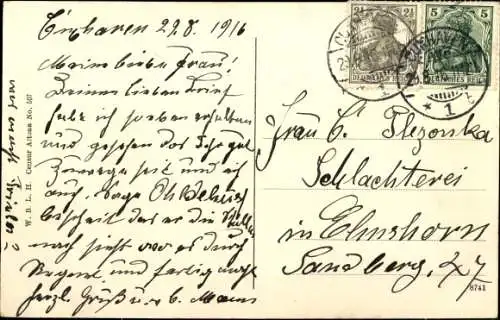 Ak Deutsches Kriegsschiff SMS Kaiserin, Kaiserliche Marine