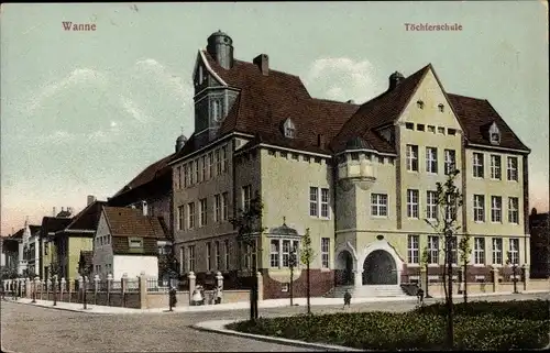 Ak Wanne Herne im Ruhrgebiet, Töchterschule