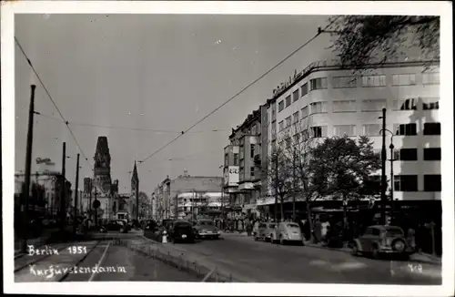 Ak Berlin Charlottenburg, Kurfürstendamm, Gedächtniskirche