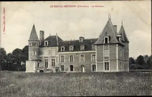 Ak Mézidon Calvados, Le Chateau du Breuil