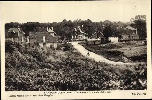 Ak Franceville Plage Calvados, Un coin delicieux