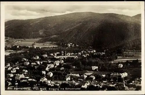 Ak Bad Blankenburg in Thüringen, Panorama, Schwarzatal