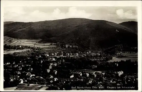 Ak Bad Blankenburg in Thüringen, Panorama, Schwarzatal
