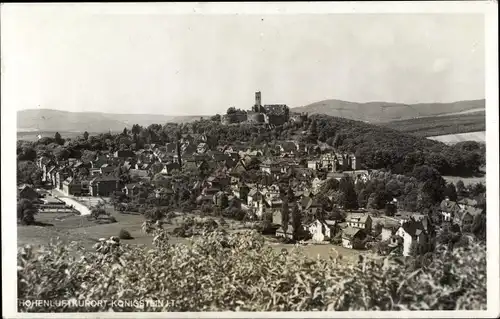 Foto Ak Königstein im Taunus, Gesamtansicht, Burg Königstein