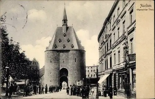 Ak Aachen in Nordrhein Westfalen, Marschiertor