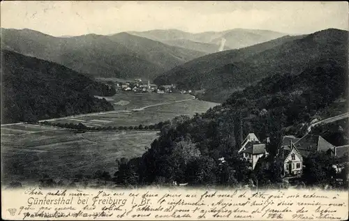 Ak Günterstal Freiburg im Breisgau, Ort, Landschaft